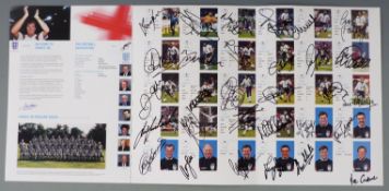 The Official World Cup 98 squad booklet signed by all of the players and coaching staff including