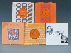The Byrds / Simon and Garfunkel - 21 singles on CBS in company sleeves, all appear Ex