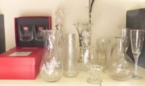 Six Royal Brierley hand cut crystal whiskey tumblers, all in original boxes, together with 14 pieces