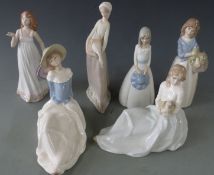 Collection of Ladro style figures including Tengra, Nadal, Mirmasu etc, tallest 27cm