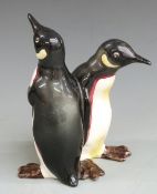 Beswick figure of courting penguins, model number 1015, height 14cm