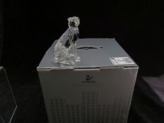 Swarovski Crystal cut glass Leopard 7610, in original box.