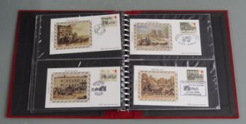 Five albums of Benham first day covers and PHQ cards