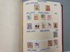 Five albums of USA stamps