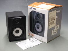 Tascam VL-S5 Powered Studio Monitor, boxed with instructions
