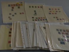 A selection of Commonwealth stamps on loose album sheets, Victoria - George VI and including a