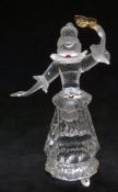 Swarovski Crystal Masquerade Columbine cut glass figure 2000 Collector's Society edition, in