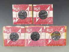Elvis Presley - over 90 singles mostly RCA black labels in company sleeves