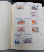 Eight albums of stamps comprising Malaya x 3, South Atlantic Islands x 2, Mauritius, St Vincent