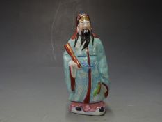 Chinese figure of a scholar, H21cm