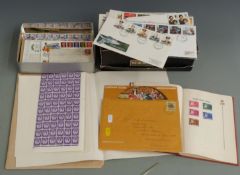 GB stamp booklets, first day and sundry other covers, Coronation omnibus stamps, Captain Cook