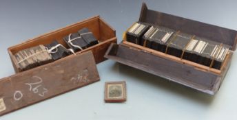 A quantity of glass photographic slides to include 1937 Clifton Zoo, Leominster, paddle steamer,