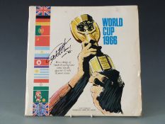 World Cup 1966 vinyl record signed to the sleeve by Geoff Hurst