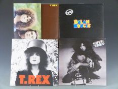 T Rex - T Rex (HIFLY 2), Bolan Boogie (HIFLY 8), The Slider (BLN 5001) with inner and Tanx (BLN