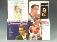 Approximately 40 albums, mostly late 1950s, including Gene Vincent, Ral Donner, Brenda Lee, Chet