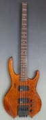 Hohner Professional 'The Jack' bass custom guitar, serial no 8853393, finished in natural wood grain