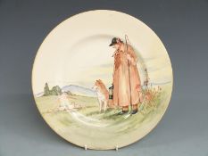 Royal Doulton Cotswold Shepherd Series Ware plate and a framed set of Players Dickens cigarette