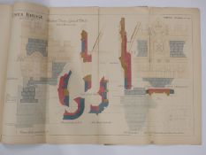 Tower Bridge, London, set of five Victorian architect's or civil engineering drawings depicting