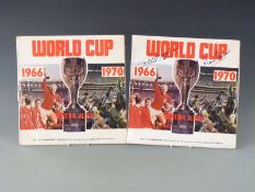 World Cup Souvenir Album vinyl record signed tn the sleeve by Geoff Hurst and Martin Peters together