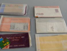 Channel Island and Isle of Man mint stamps and covers, in original packets