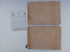 Two photograph albums, the first entitled 'Holiday in Holland and Germany, 1935' including photos of