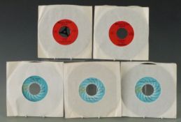Ric Tic - nine singles on blue / red / yellow labels, generally Ex, USA issue or pressing