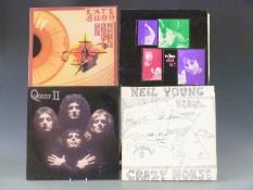 Approximately 120 albums, including Neil Young (6), Queen (5), The Beatles (5), The Who including
