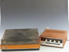 Goldring Lenco GL75 record player/ turntable together with an Armstrong 521 amplifier