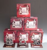 The Tudor Mint six larger size Myth and Magic figures, in boxes