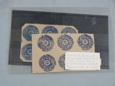 Jammu and Kashmir stamps on stockcards, mint blocks with rare examples