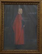 Debenhams Longman oil on canvas portrait, by repute Dr Herbert Ainscow, signed lower right, 60 x