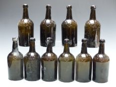 Ten Nailsworth Brewery Company Limited glass bottles made by Breffit's, London