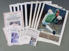 Alan Damms Gordon Banks A Hero Who Could Fly four limited edition prints, each signed by Gordon