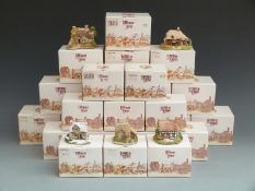 Twenty Lilliput Lane cottages, in boxes