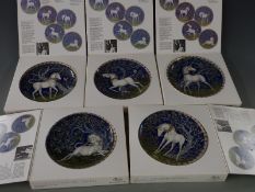 Five Hutschenreuther collector's plates, in boxes with certificates