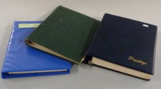 Three albums of Commonwealth and foreign stamps, all periods