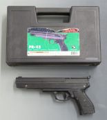 Gamo PR45 .177 air pistol, serial number 260249, in original hard carry case.