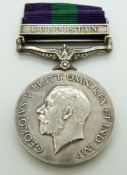 Royal Air Force General Service Medal with clasp for Kurdistan, named to 350678 L Lawtey, RAF