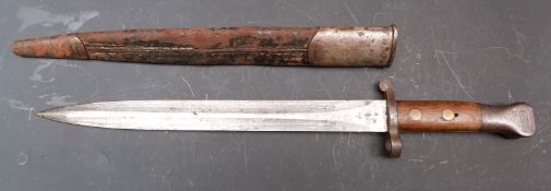 British Army 1888 pattern Mk1 second type bayonet, VR cypher and good stamps to 30cm blade, with
