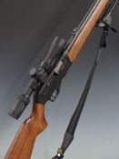CZ 512 .22 semi-automatic rifle with semi-pistol grip, folding bi-pod, sling, Burris E1 Fullfield
