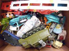 Forty-one Corgi and Dinky Toys diecast model vehicles including Joe 90, Simon Snorkel, Car