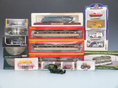 Fifteen Atlas Editions, Oxford Diecasts, Schuco and similar diecast model vehicles including Grand