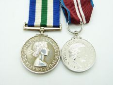 Royal Navy Reserve Long Service & Good Conduct Medal together with a Diamond Jubilee (Elizabeth