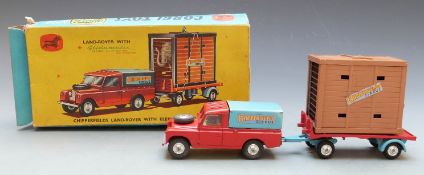 Corgi Toys diecast model Chipperfield's Circus Gift Set 19 Land Rover with Elephant and Cage on