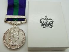 Royal Air Force General Service Medal with clasp for Canal Zone, named to 4081950 LAC D Mather, RAF,