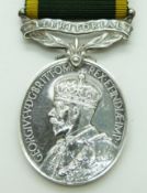 British Army WWII Territorial Efficiency Medal named to 4438032 Cpl R Coltman, 8th Battalion