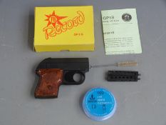 FB Record GP1S 6mm starting pistol in original box with cleaning rod, instructions and 100 6mm