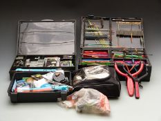 Large collection of mainly coarse fishing accessories including pole floats, weights, line,