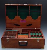 'The Ultimate' portable fly tying system by Partridge of Redditch the brass bound mahogany box