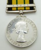 Royal Air Force Africa General Service Medal with clasp for Kenya, named to 951978 Cpl F W Robotham,